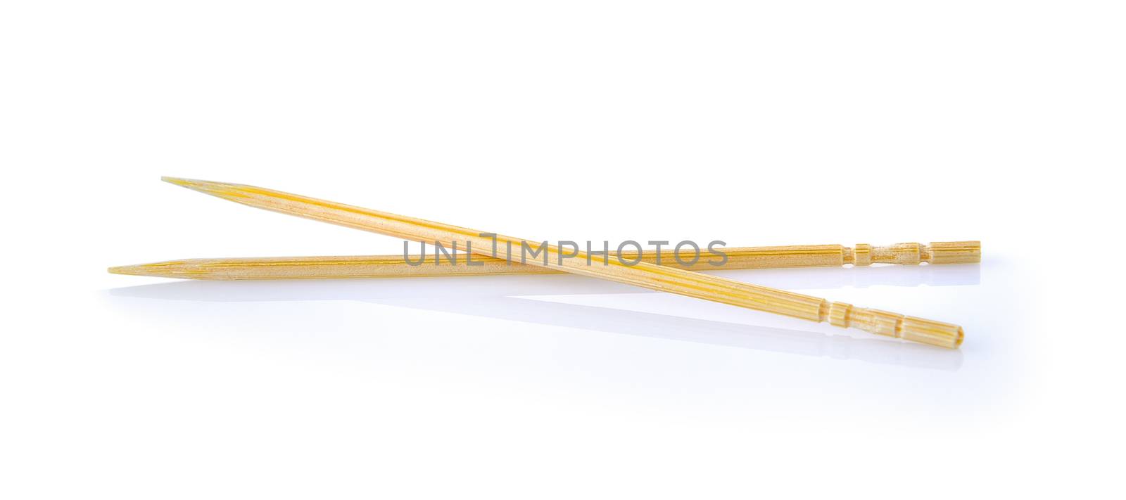 toothpick on white background