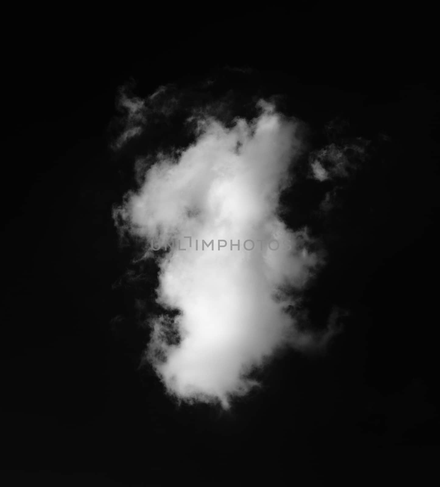 Clouds on black background by sommai