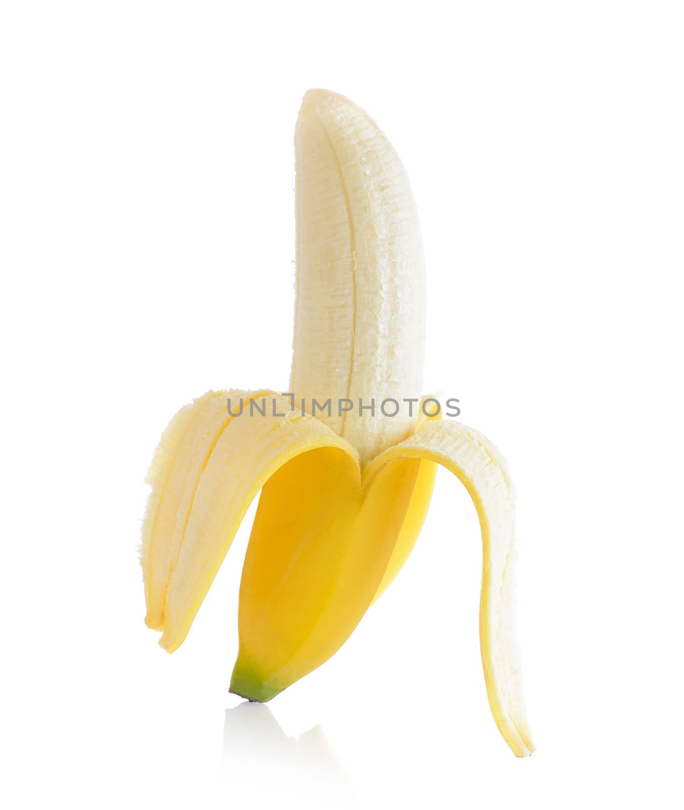 banana isolated on white background by sommai