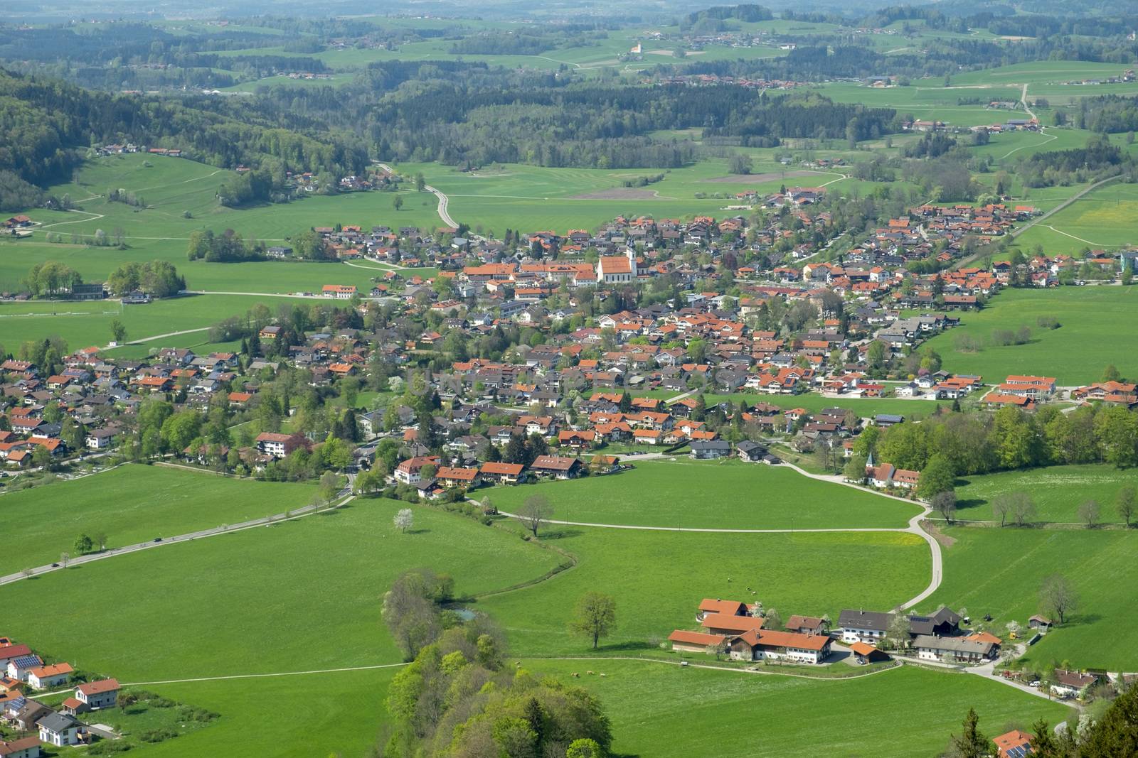 View from Kampenwand in spring