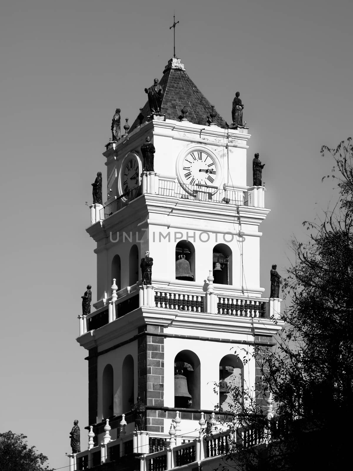 Bell tower of Sucre Cathedral, Sucre, Bolivia by pyty