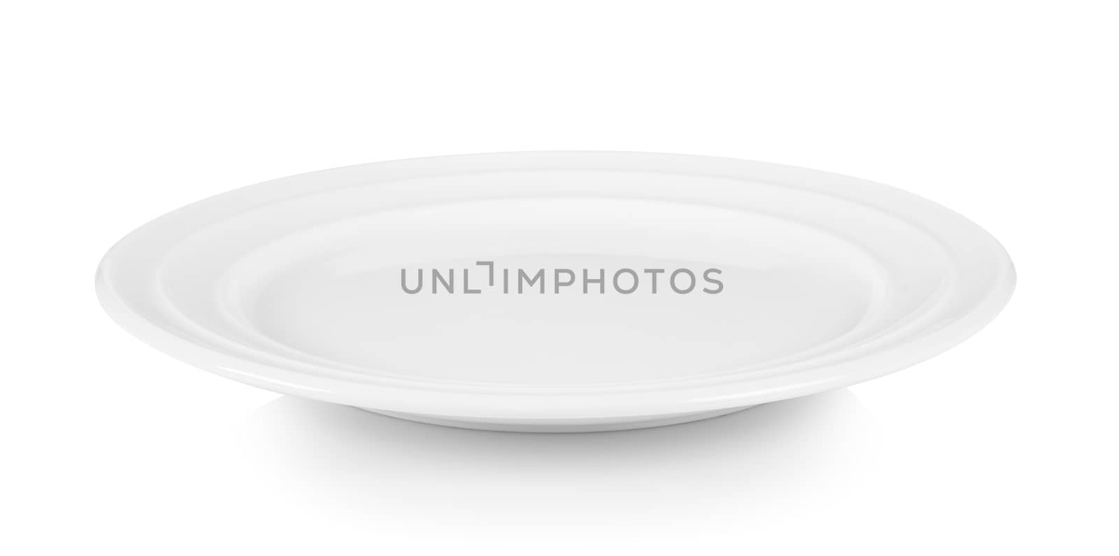 plate on white background