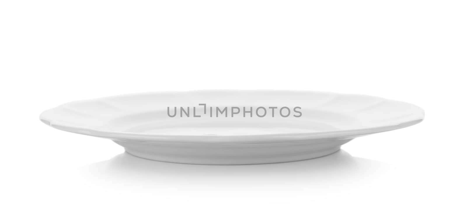 plate isolated on white background by sommai