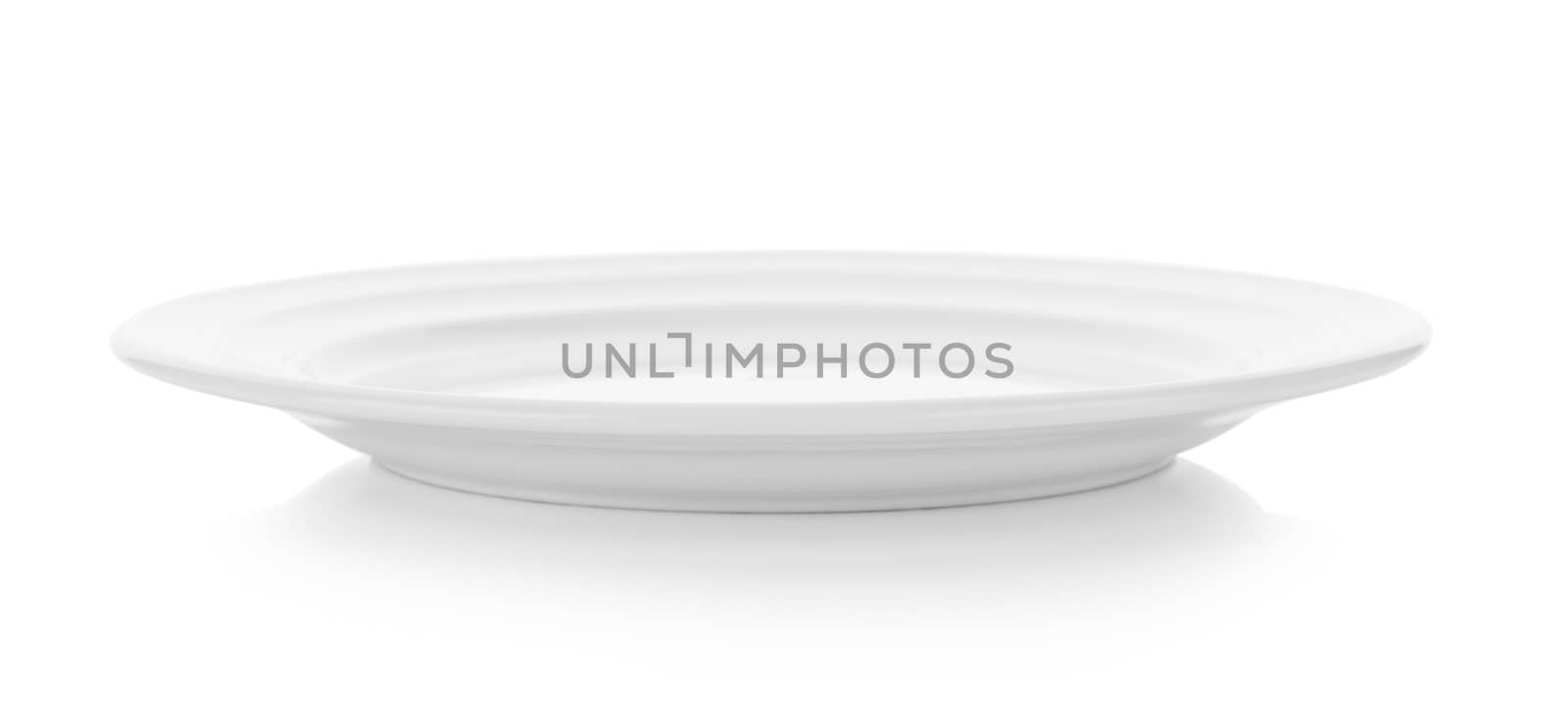 plate isolated on white background by sommai