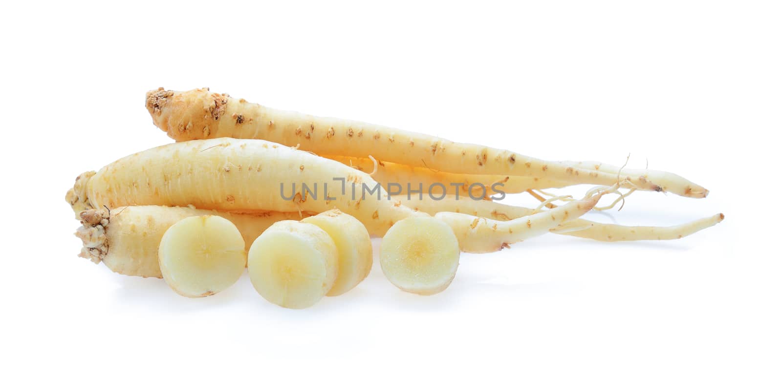 ginseng isolated on white background