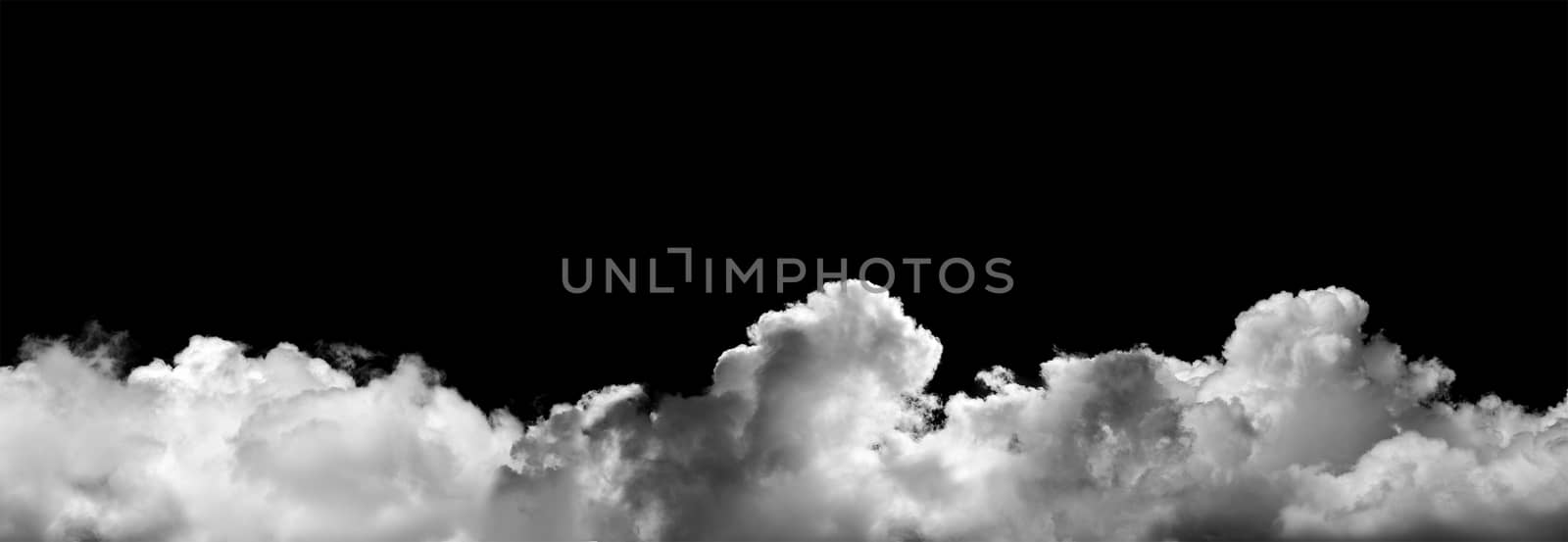 clouds on black background by sommai