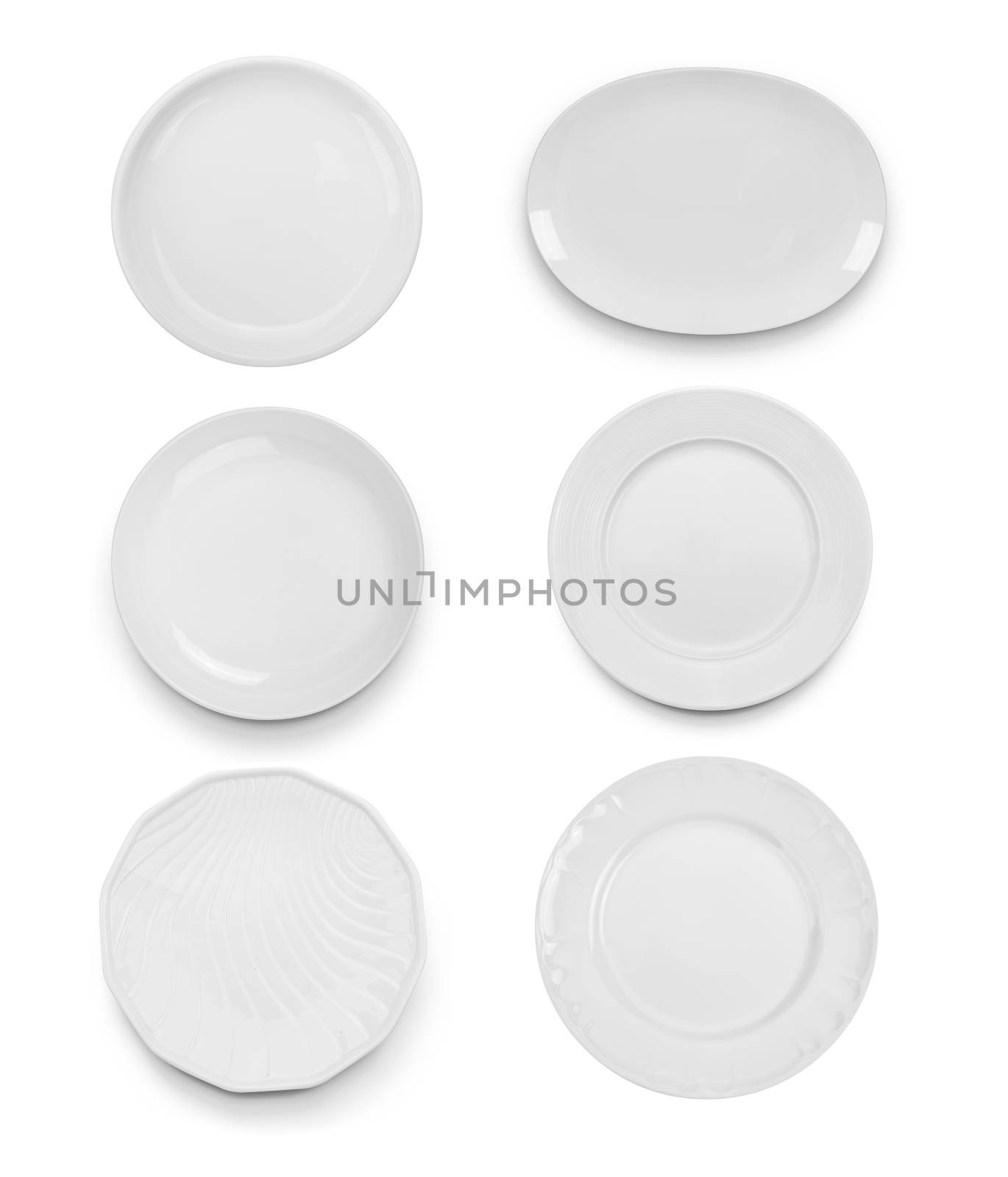 plate isolated on white background by sommai