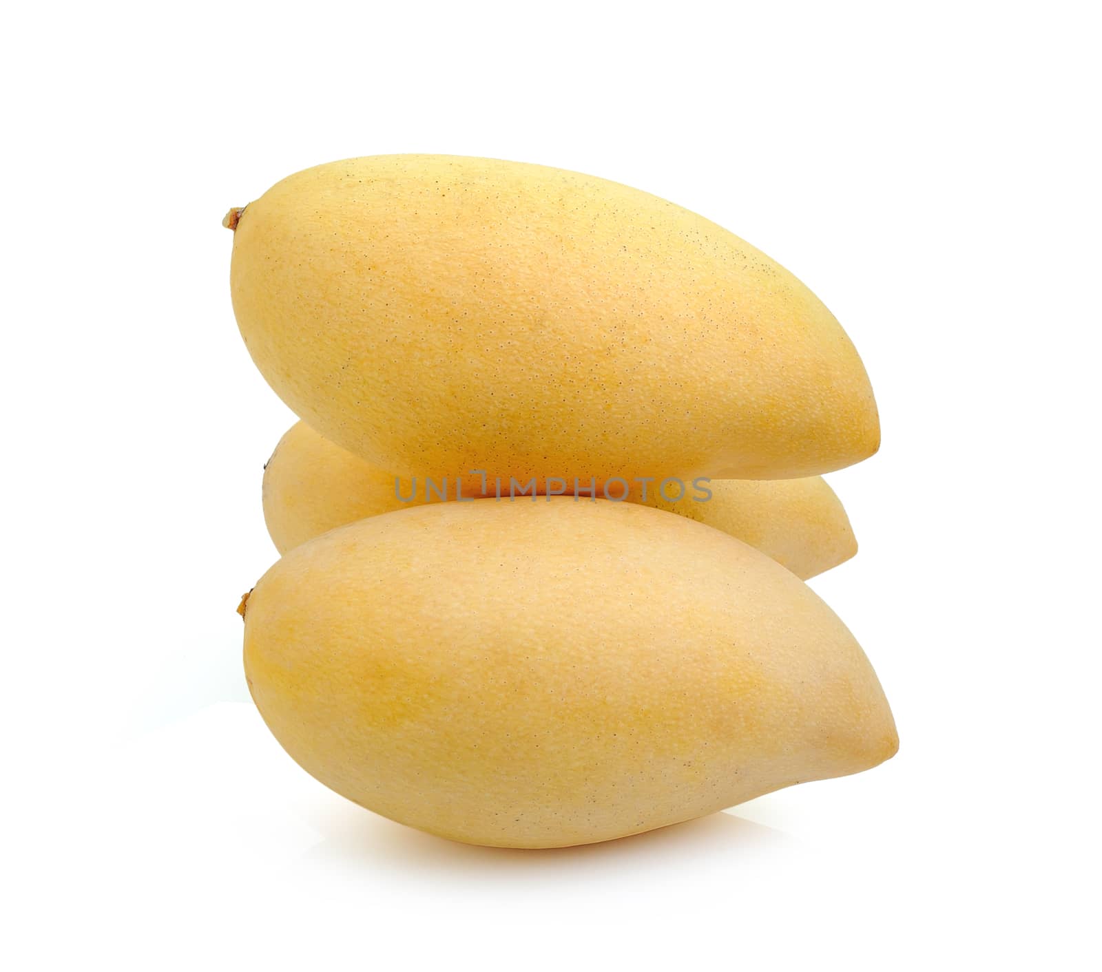 ripe mango isolated on white background