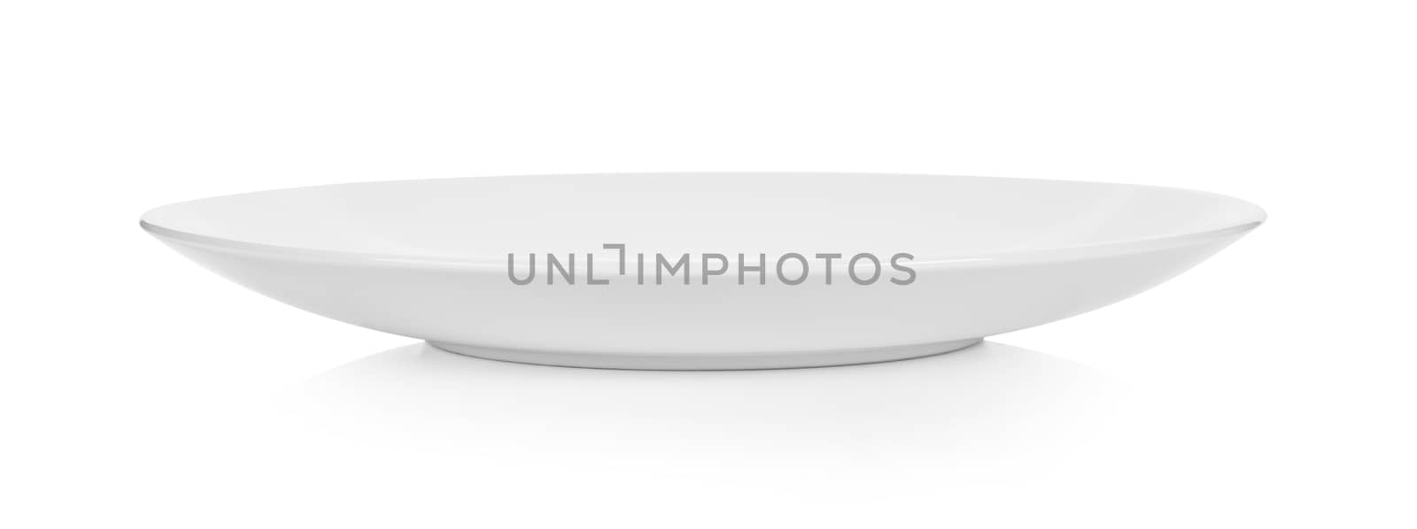 plate on white background