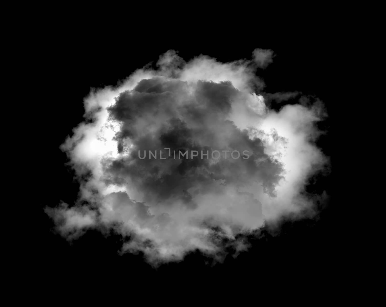 clouds on black background by sommai