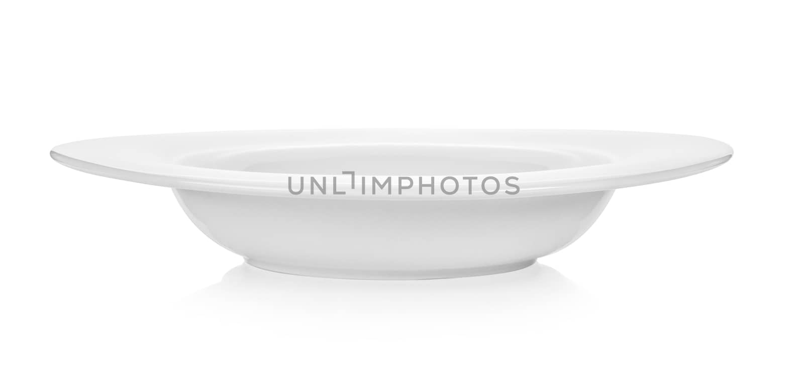 set of plate on white background by sommai