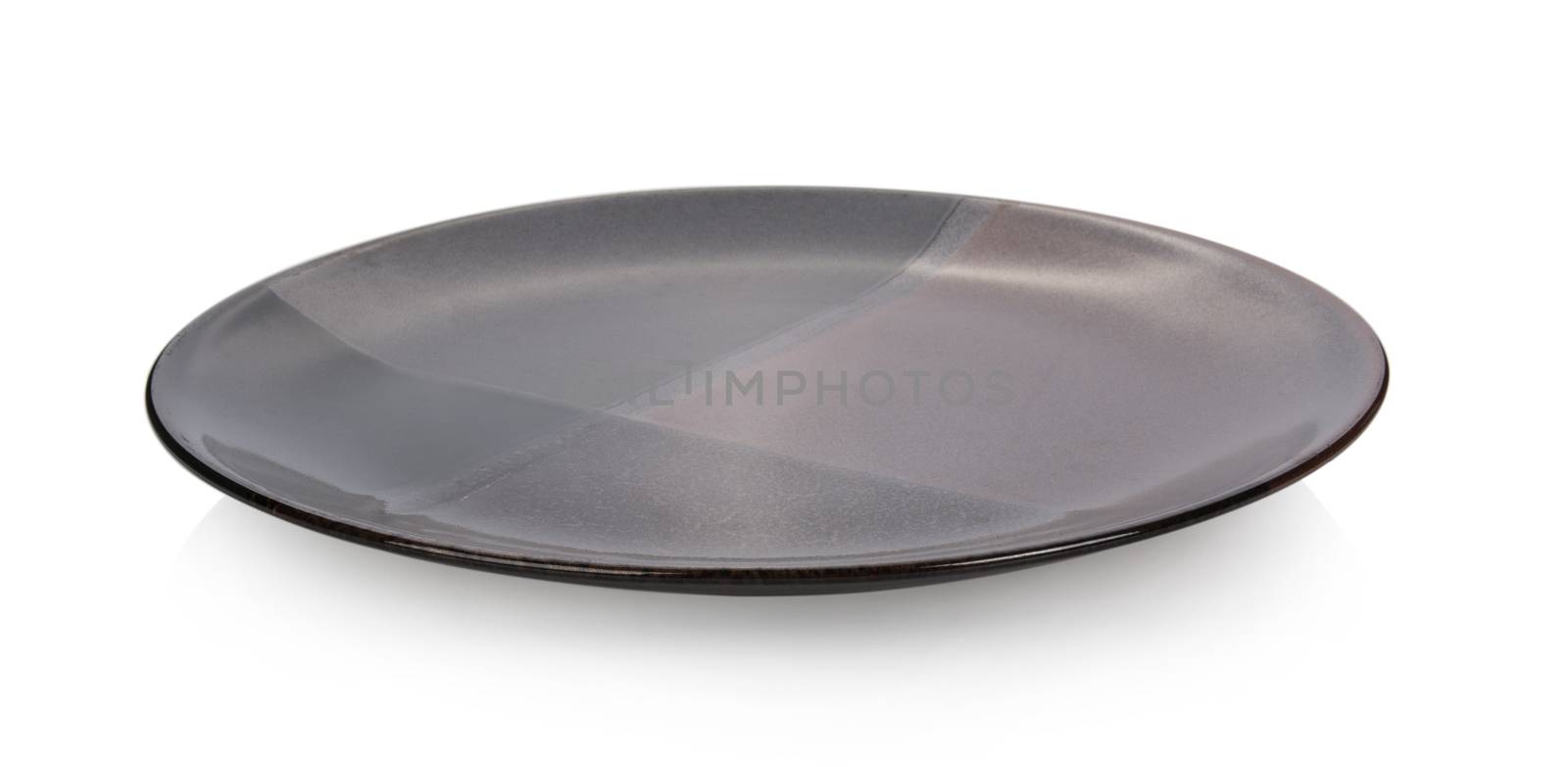 ceramic plate on white background