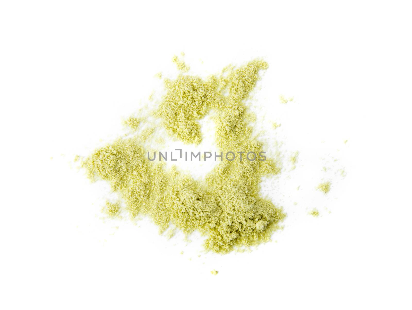 whey protein on a white background. by sommai