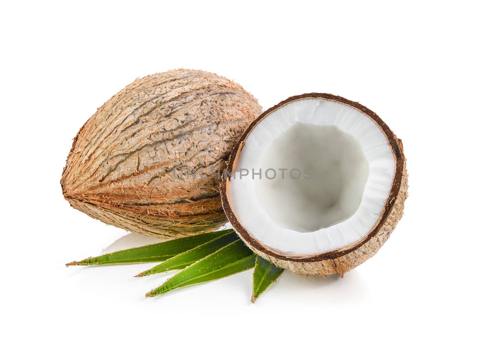 coconuts isolated on the white background by sommai