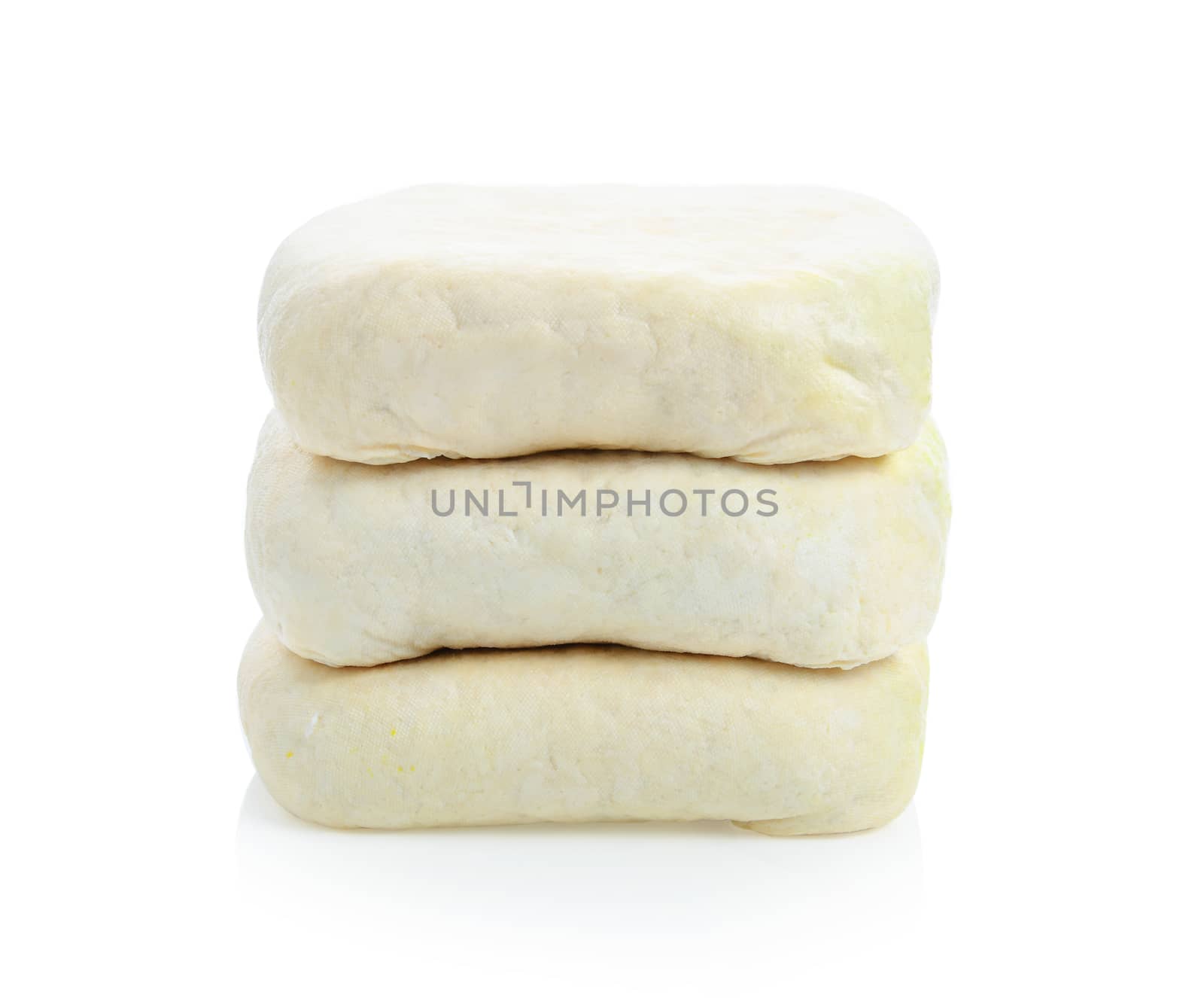 Tofu isolated on White background by sommai