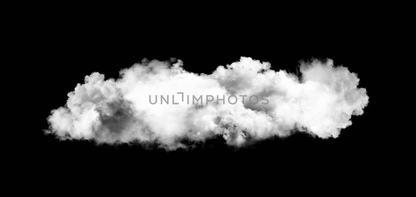strange cloud on black background by sommai