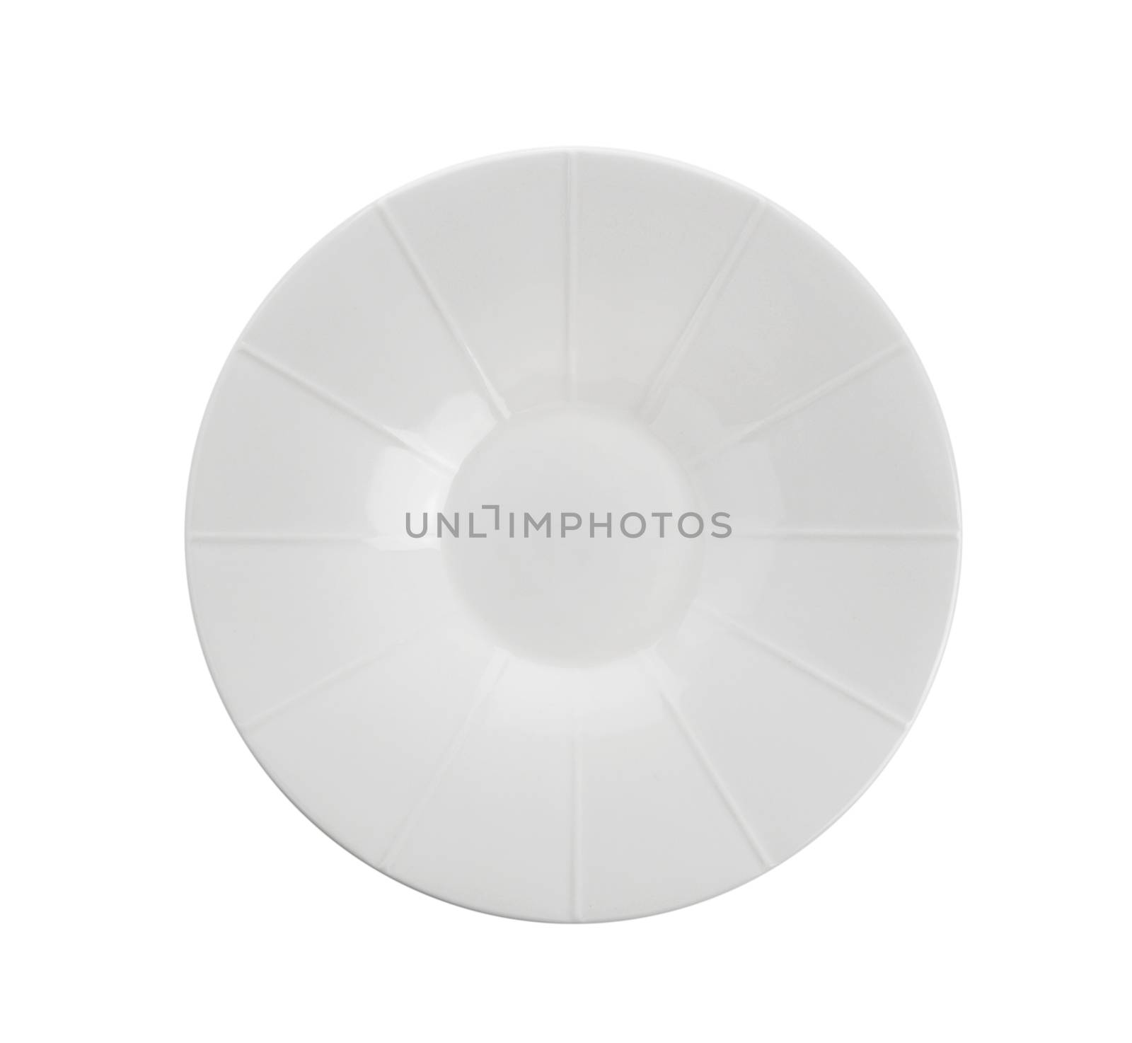 plate on white background