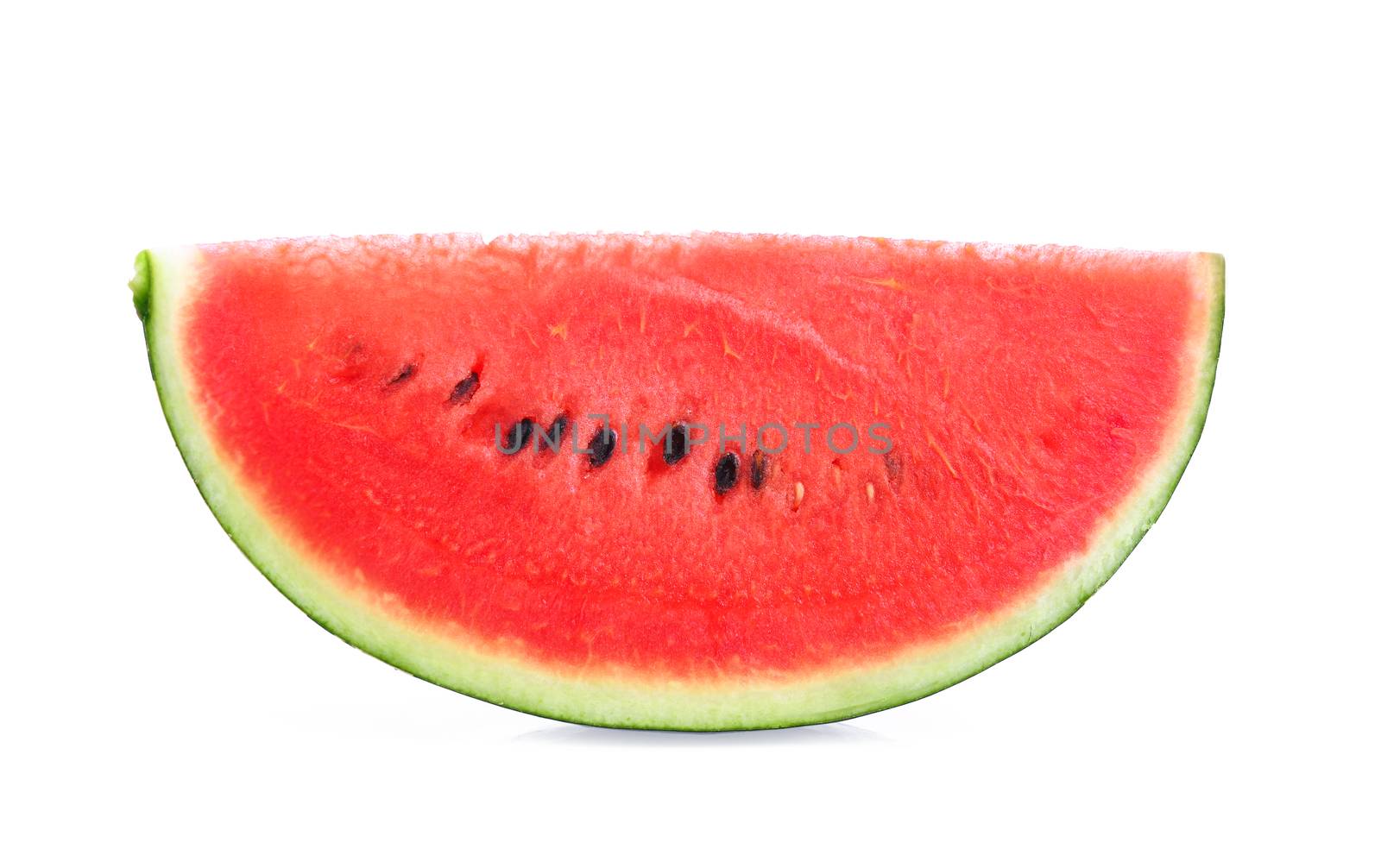 Sliced of watermelon isolated on white background.