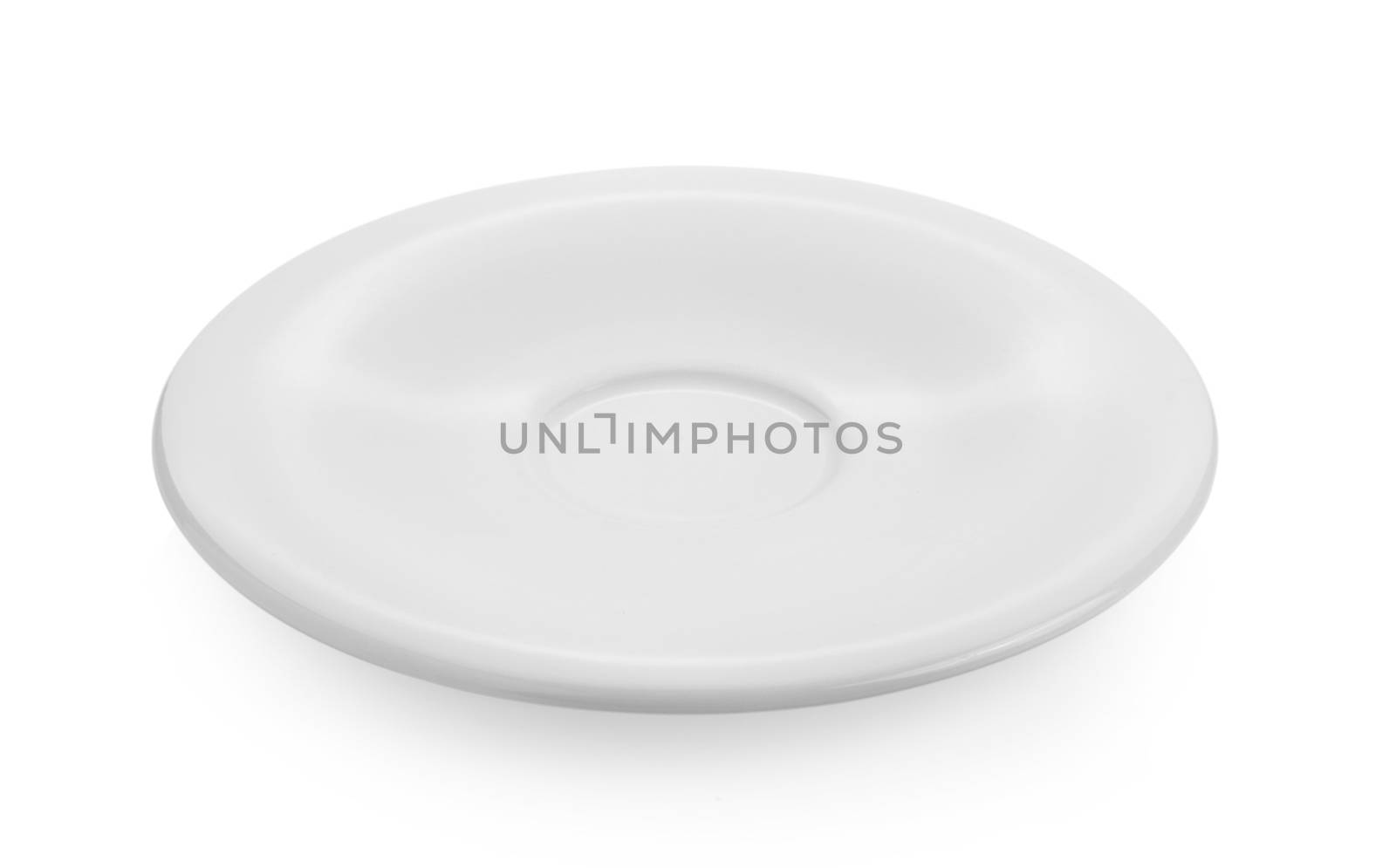white dish on white background by sommai
