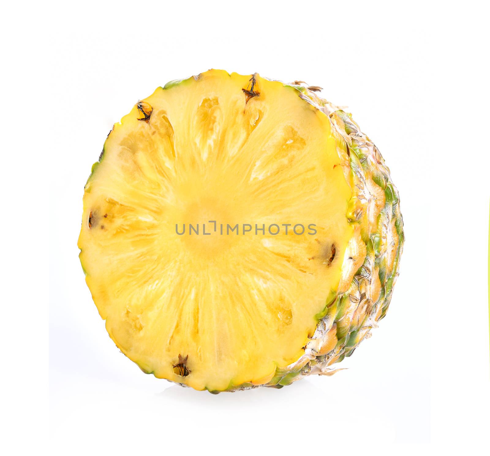 pineapple on white background by sommai