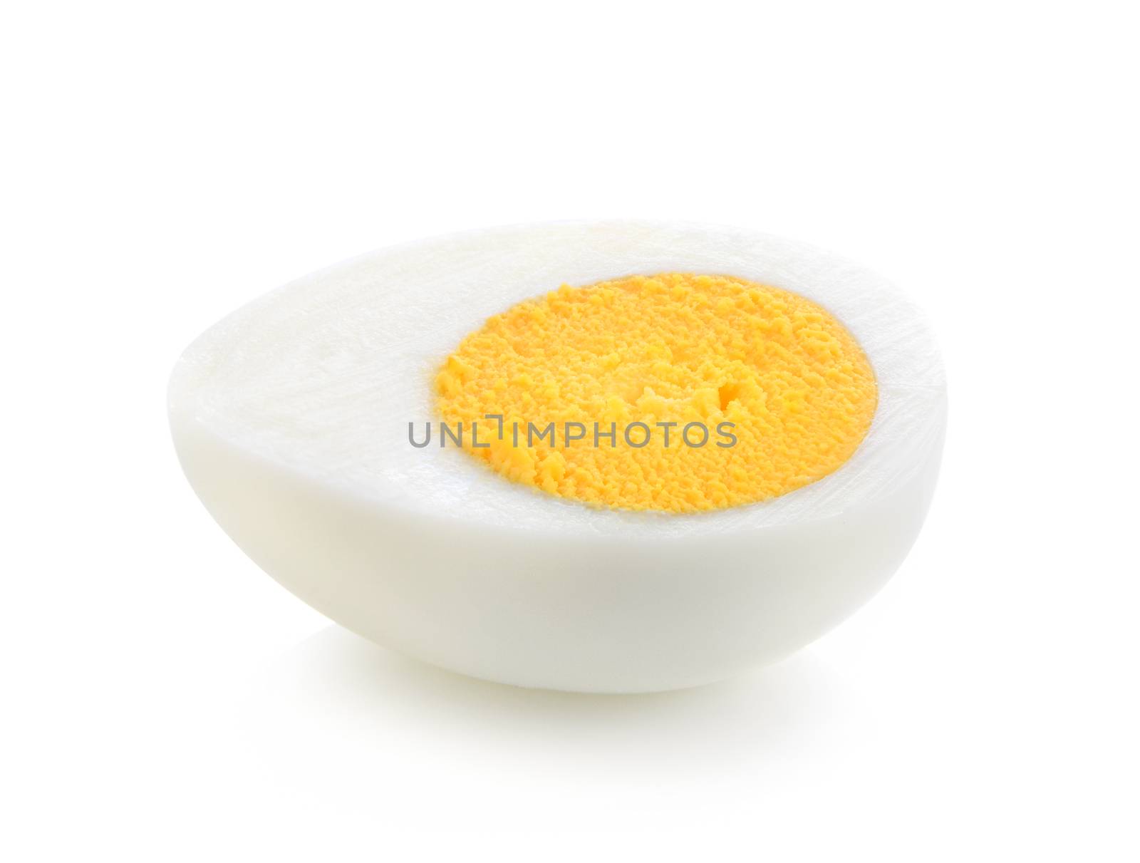 boiled egg isolated on white background by sommai