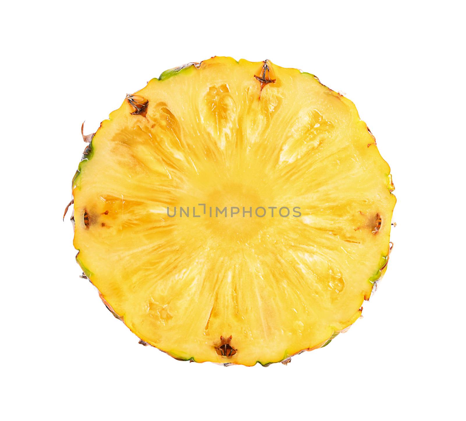 pineapple on white background by sommai