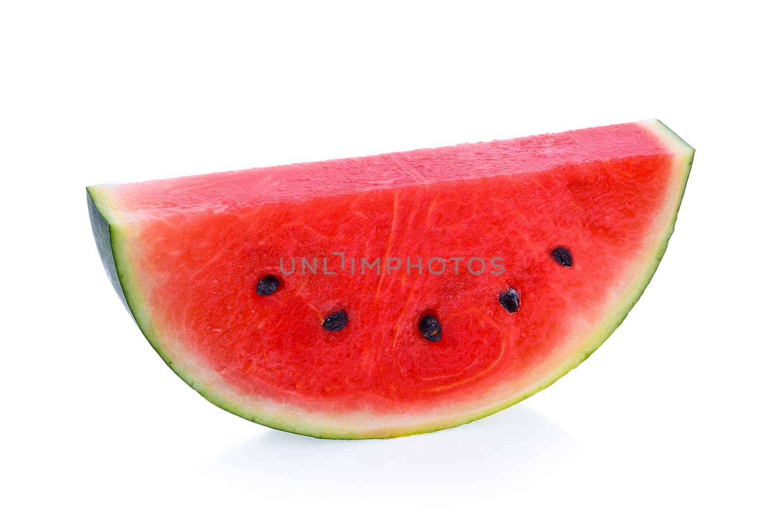Sliced of watermelon isolated on white background. by sommai