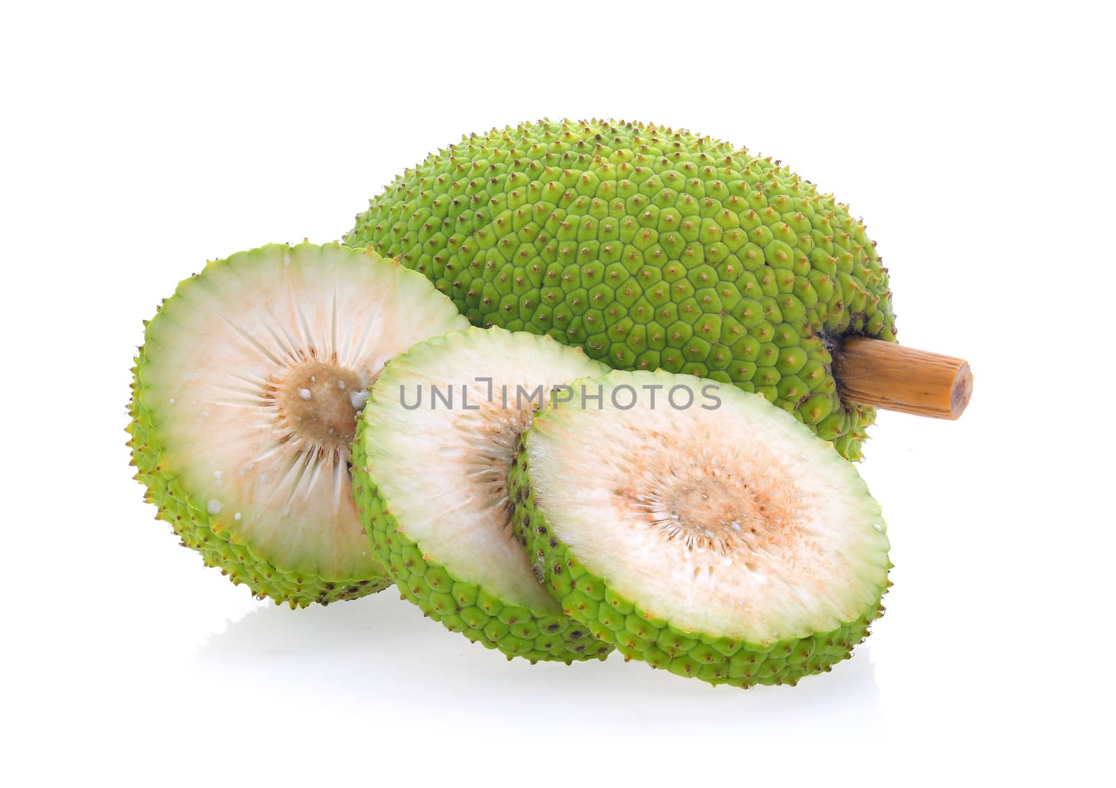 breadfruit isolated on white background by sommai
