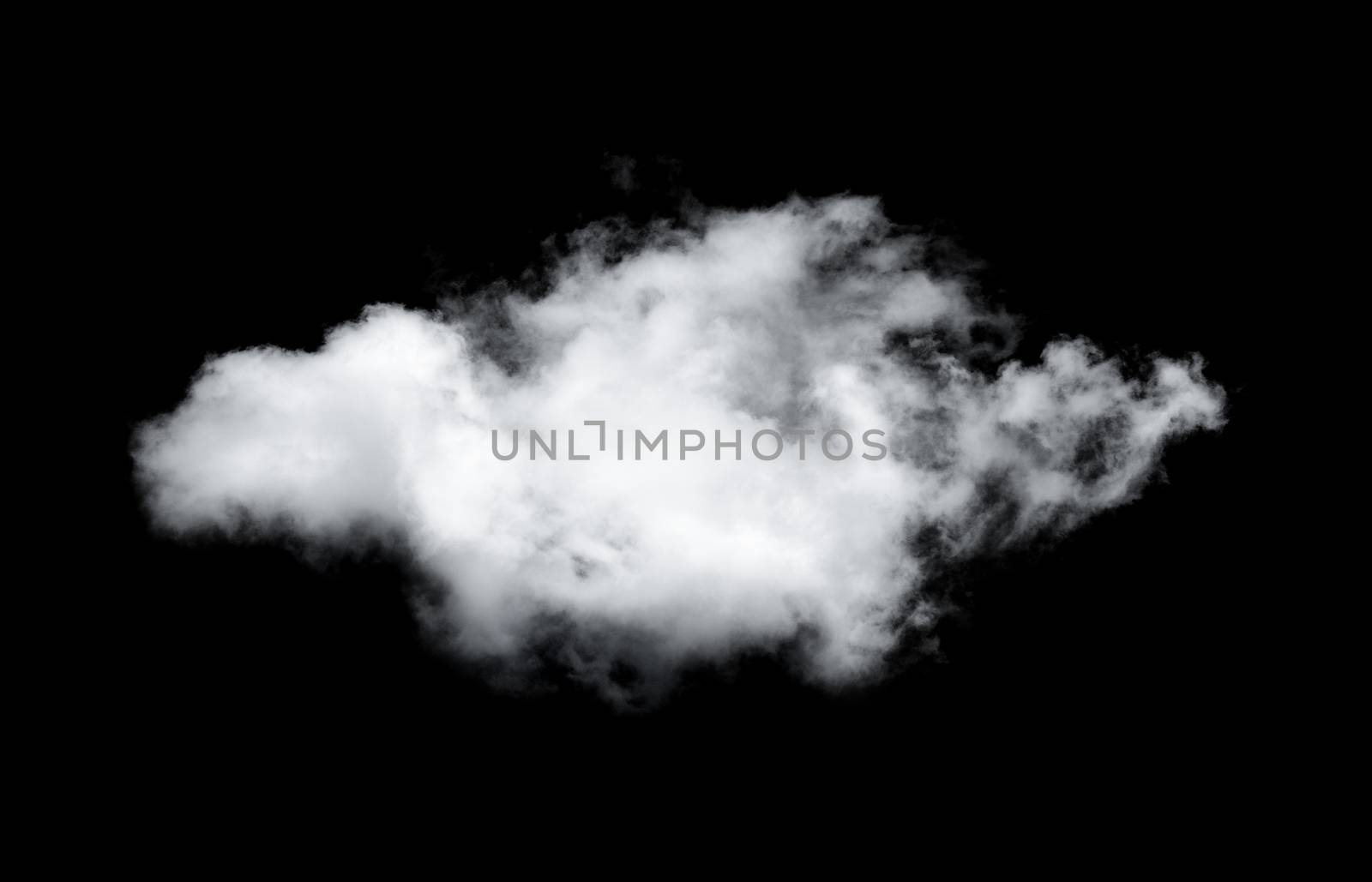 clouds isolated on black background by sommai