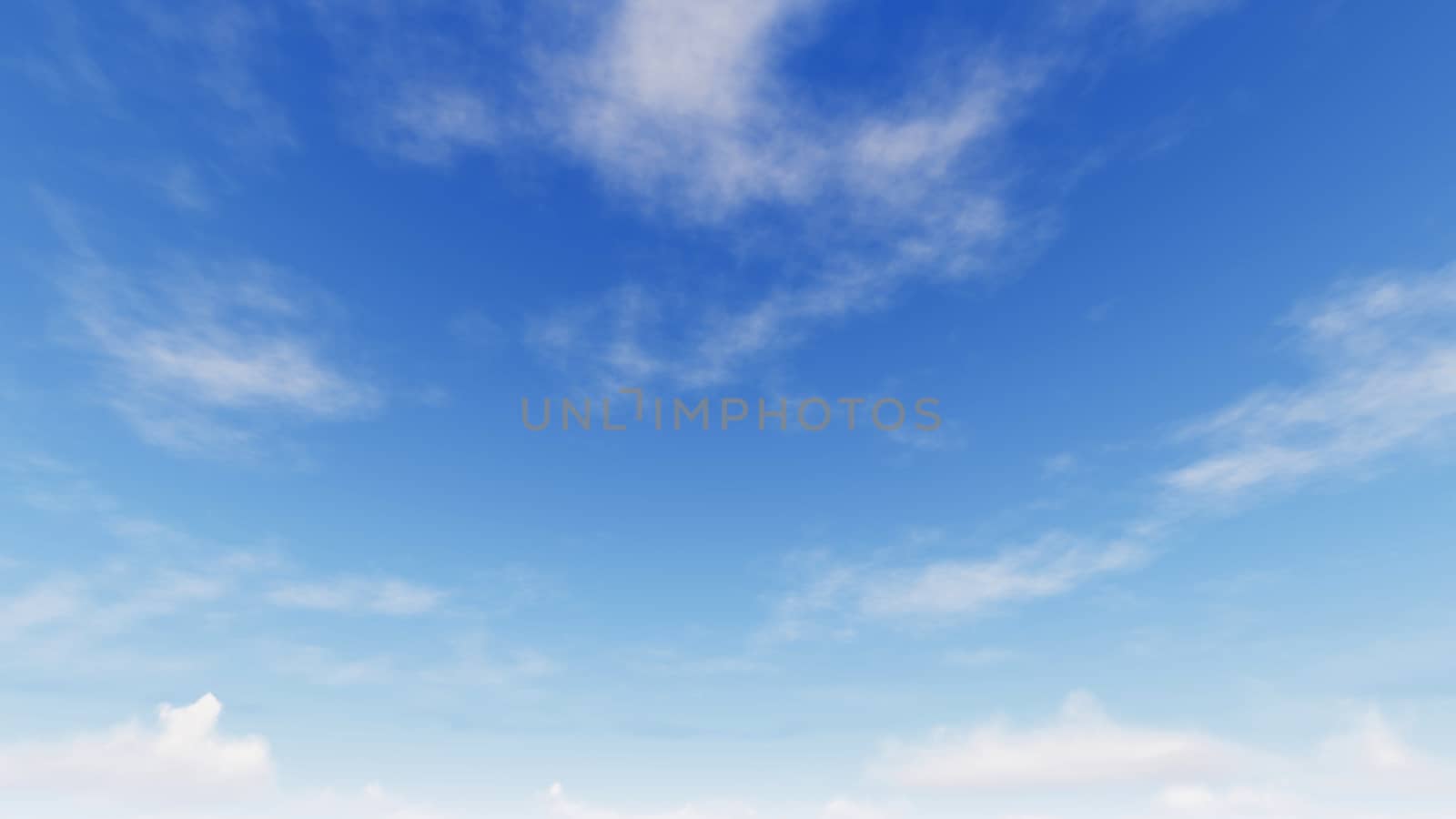 Cloudy blue sky abstract background, blue sky background with tiny clouds, 3d rendering

