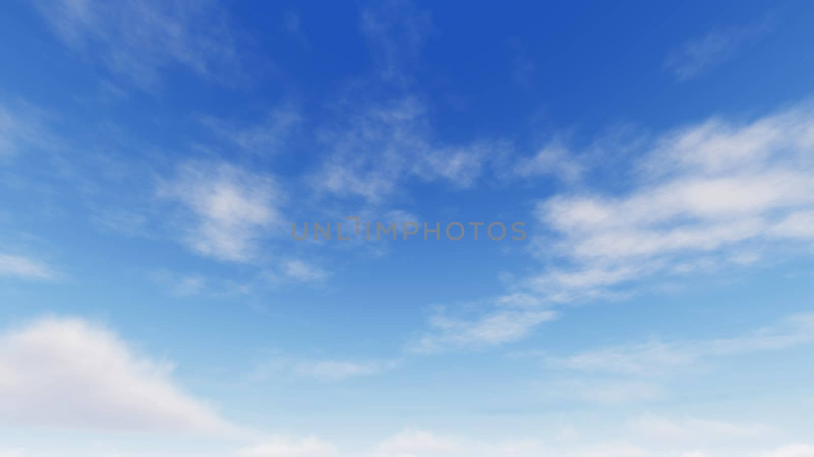 Cloudy blue sky abstract background, blue sky background with tiny clouds, 3d rendering

