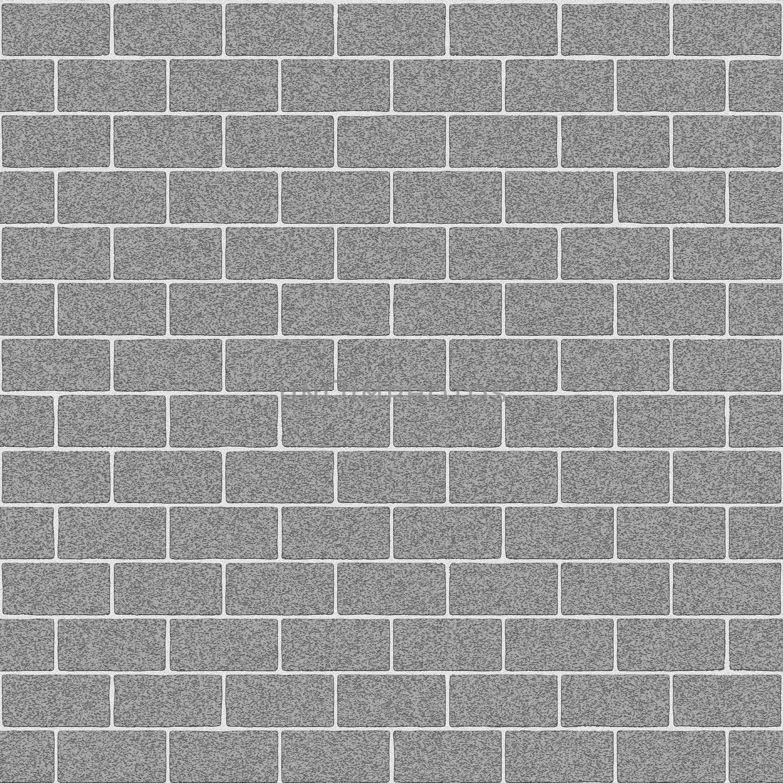 Gray Concrete Brick Wall Seamless Texture by whitechild