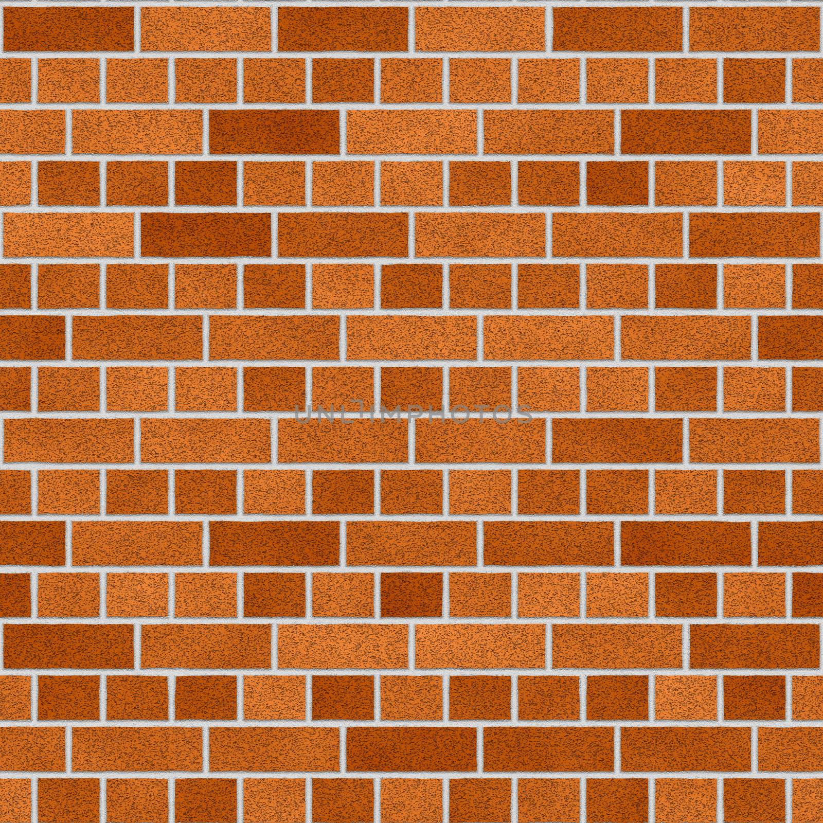 Orange Dutch Clay Brick Wall Seamless Texture by whitechild