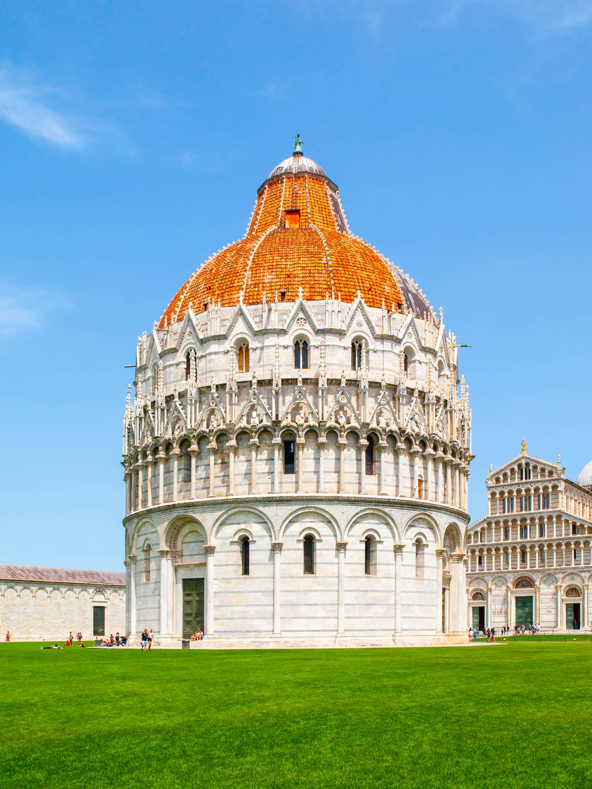 Pisa Baptistery of St. John, Battistero di San Giovanni, in Square of Miracles, Pisa, Tuscany, Italy. UNESCO World Heritage Site by pyty