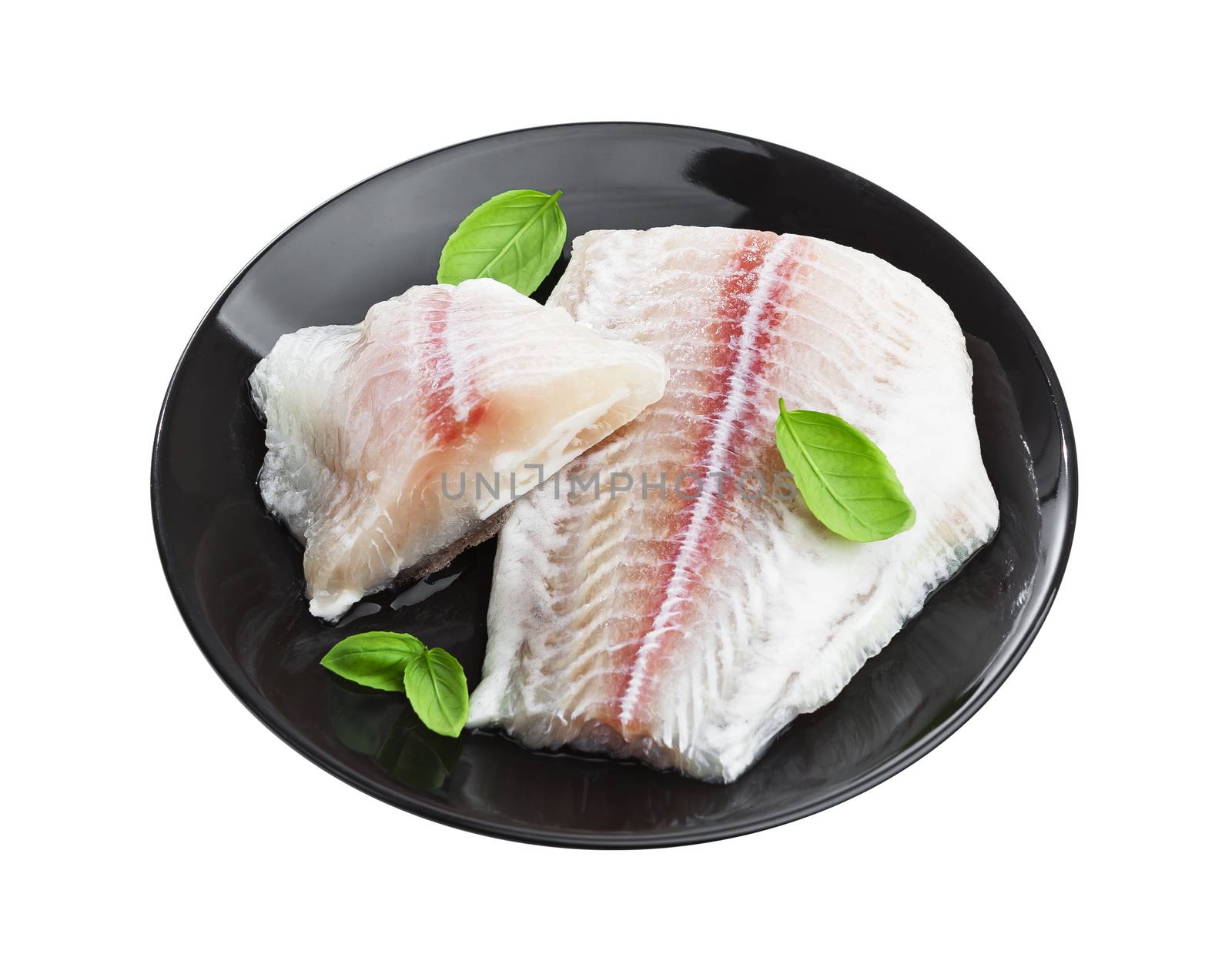 Fish fillet of pangasius isolated on white background with clipping path by xamtiw