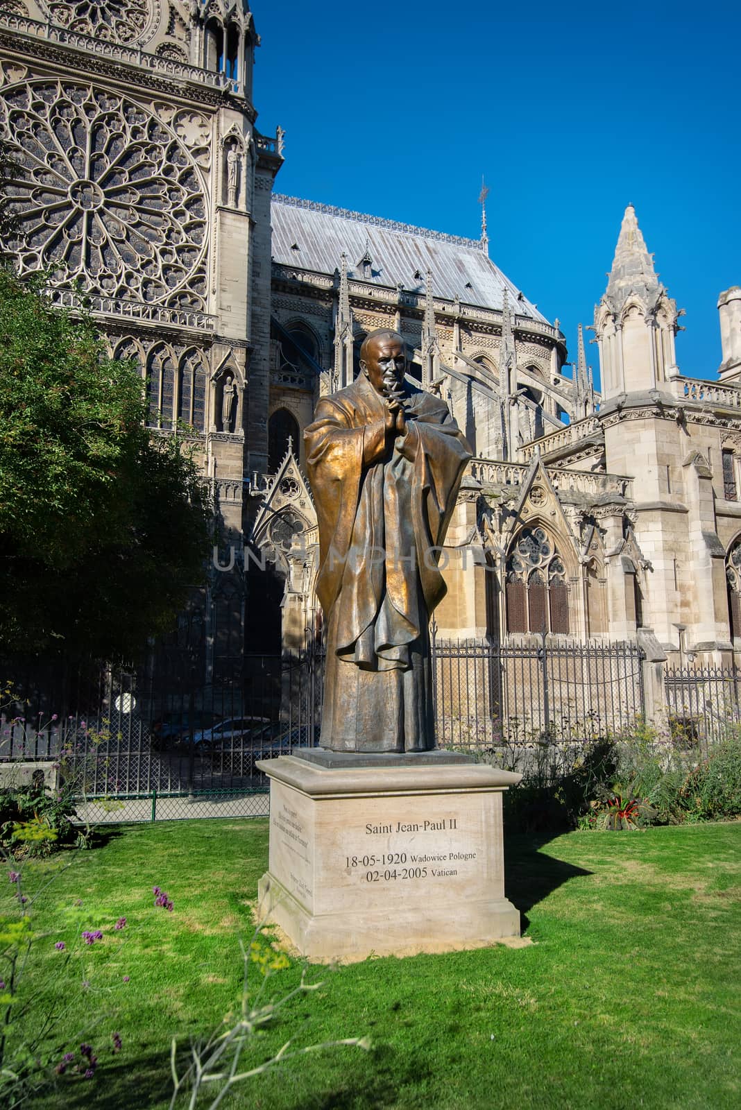 Pope John Paul II statue by Givaga