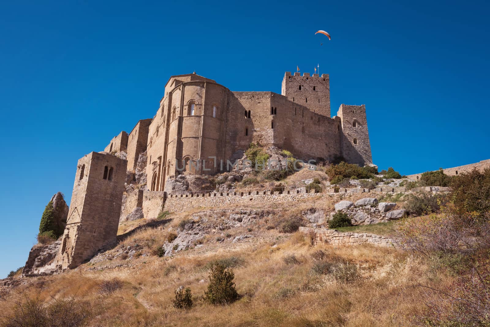 Loarre Castle in Huesca, Aragon, Spain. by HERRAEZ