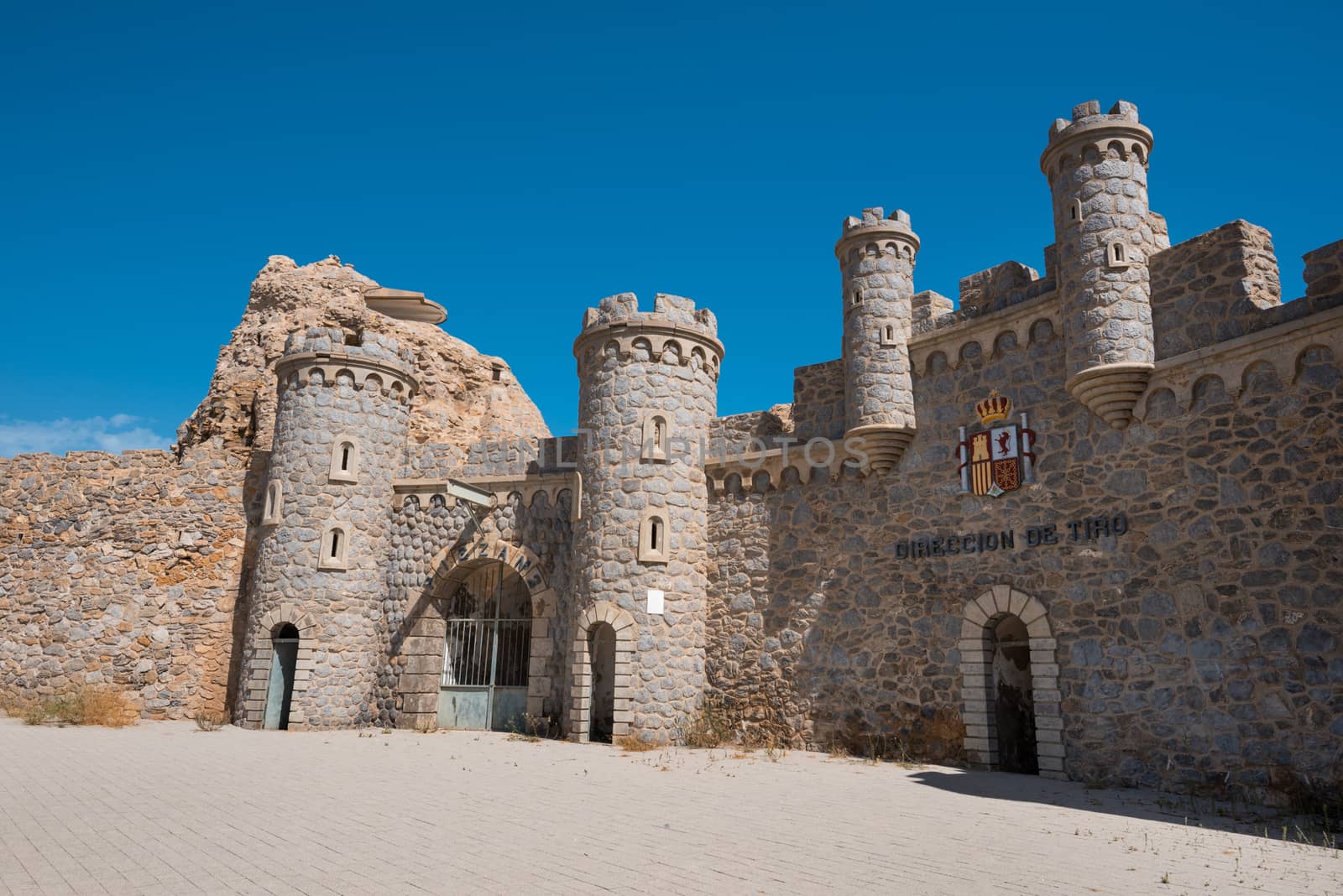 La Azohia abandoned military fort in Cartagena, Murcia, Spain.