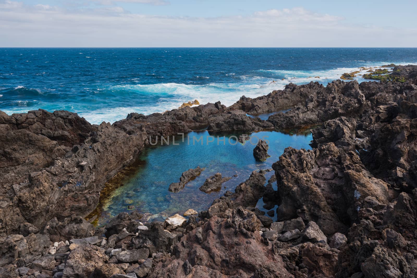 Coastline landscape in Buenavista, north of tenerife Island, Canary islands, Spain. by HERRAEZ