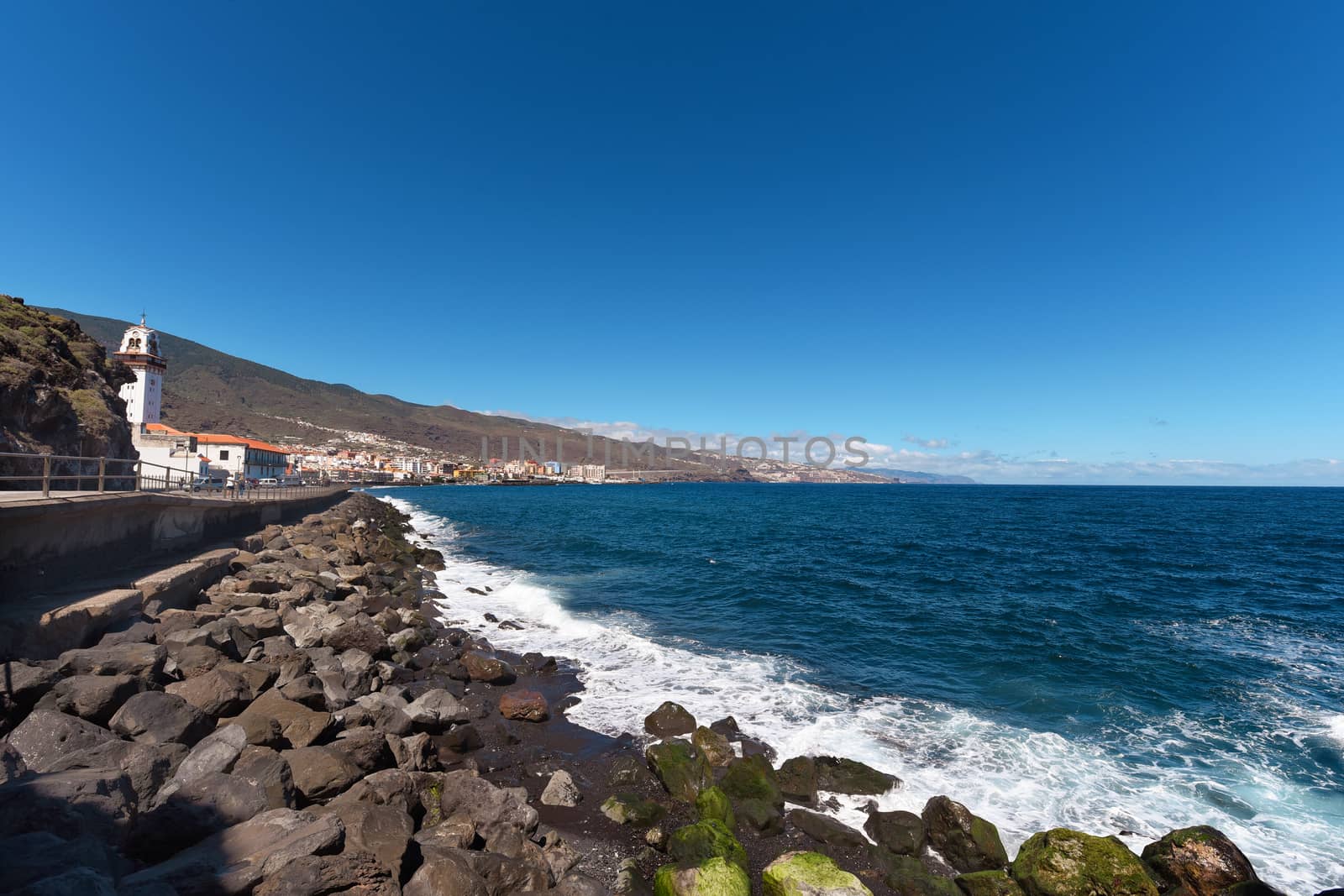 Coastline in Candelaria, Tenerife, Canary islands, Spain. by HERRAEZ