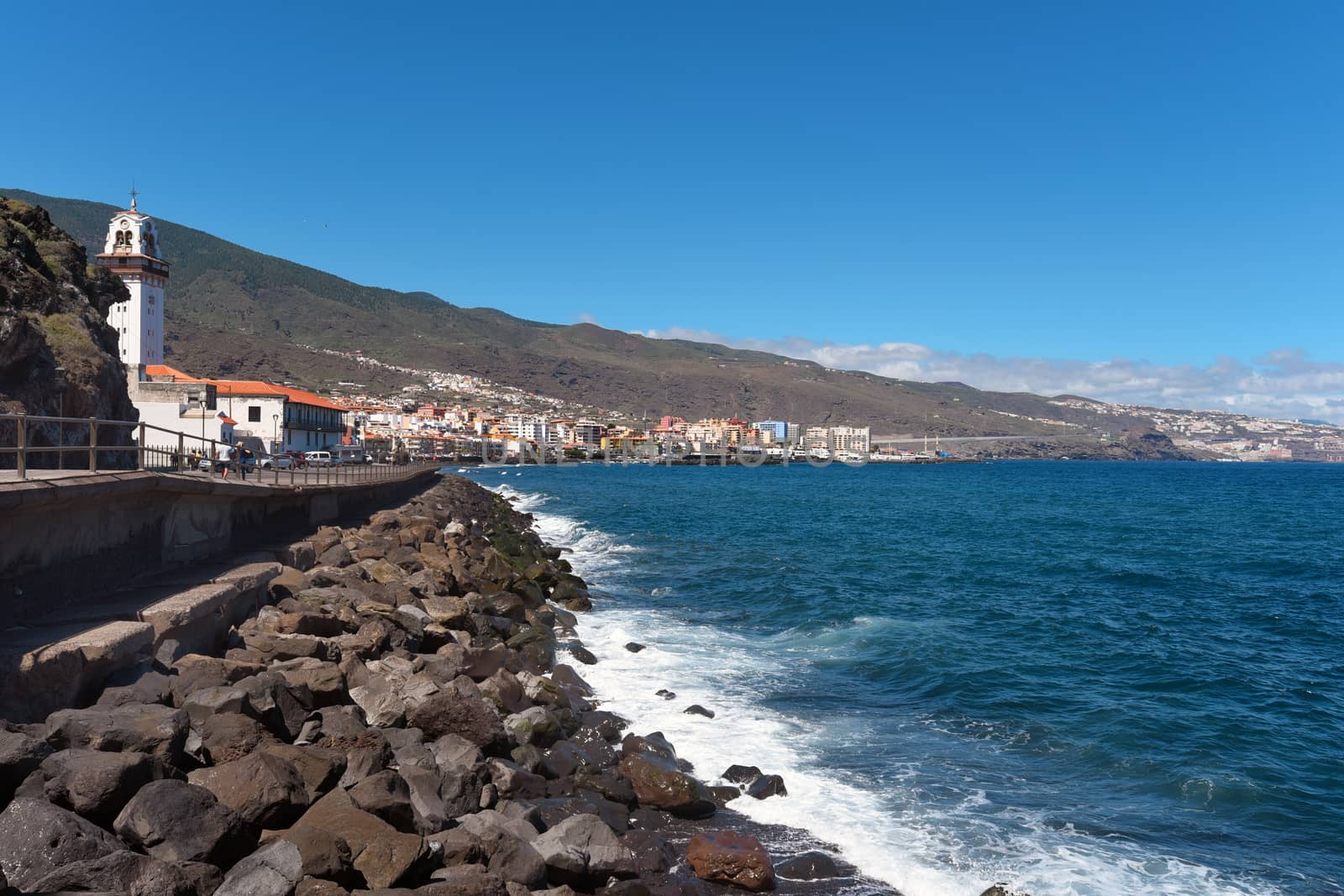 Coastline in Candelaria, Tenerife, Canary islands, Spain. by HERRAEZ