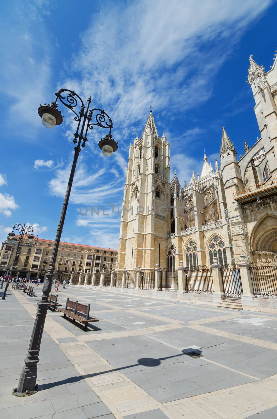 Leon Cathedral, Castilla y Leon, Spain. by HERRAEZ