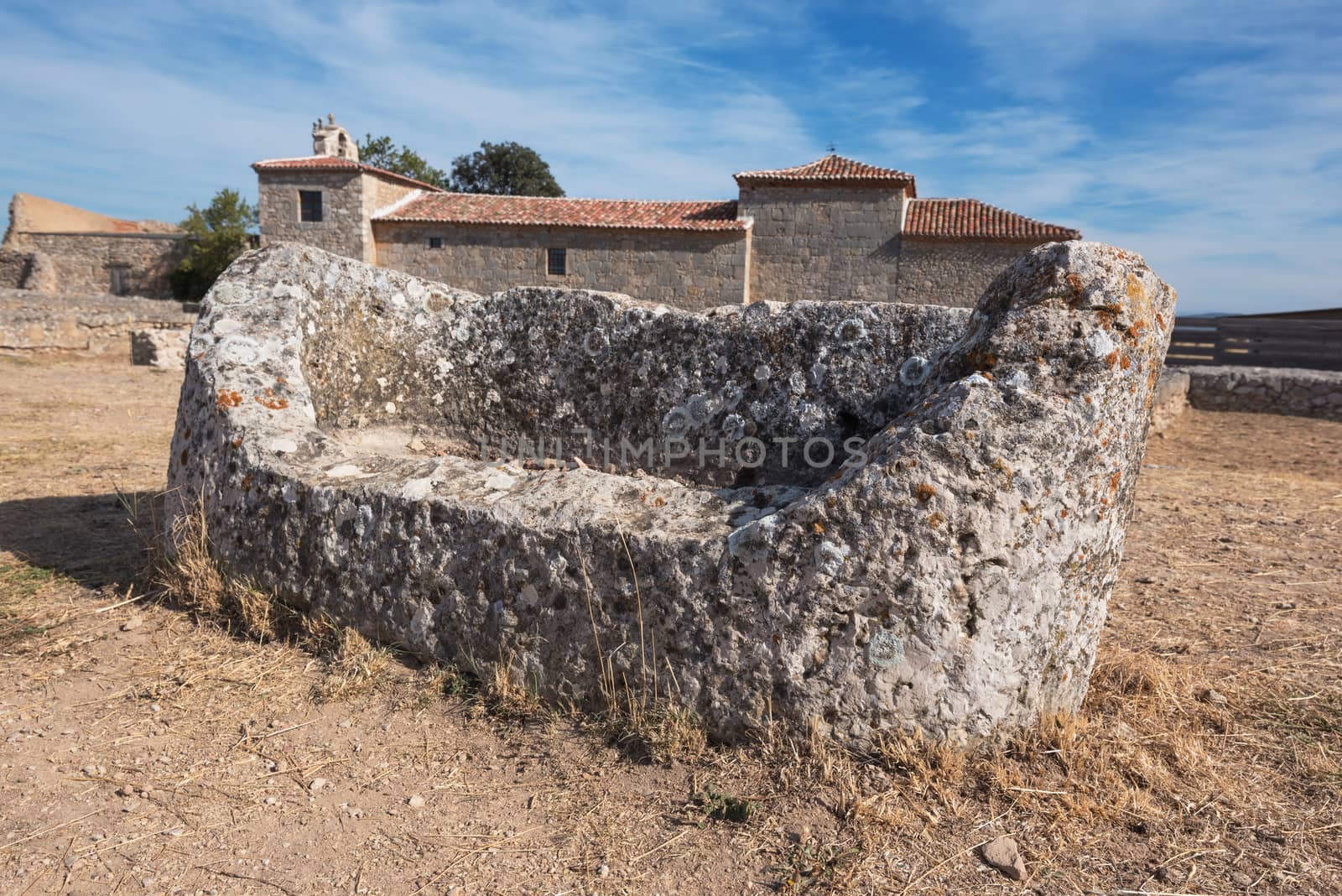 Ruins of the ancient roman colony Clunia Sulpicia, in Burgos, Spain. by HERRAEZ