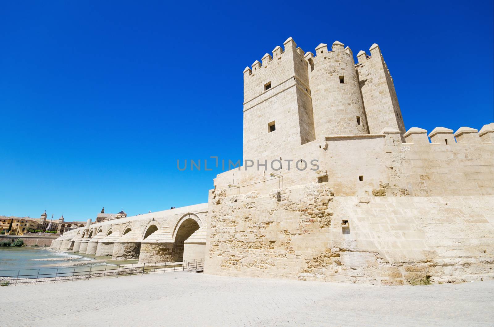 Calahorra tower, famous landmark in Cordoba, Andalusia, Spain. by HERRAEZ