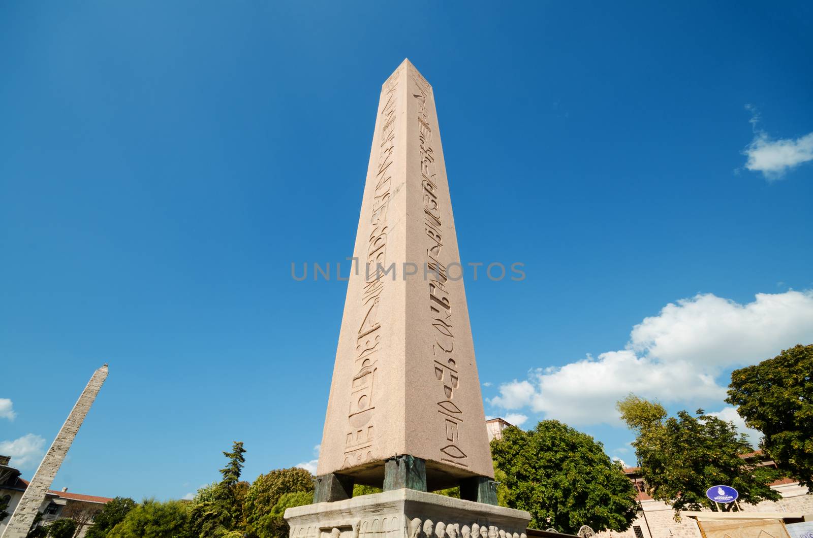 The obelisk of theodosius in Istanbul, Turkey. by HERRAEZ