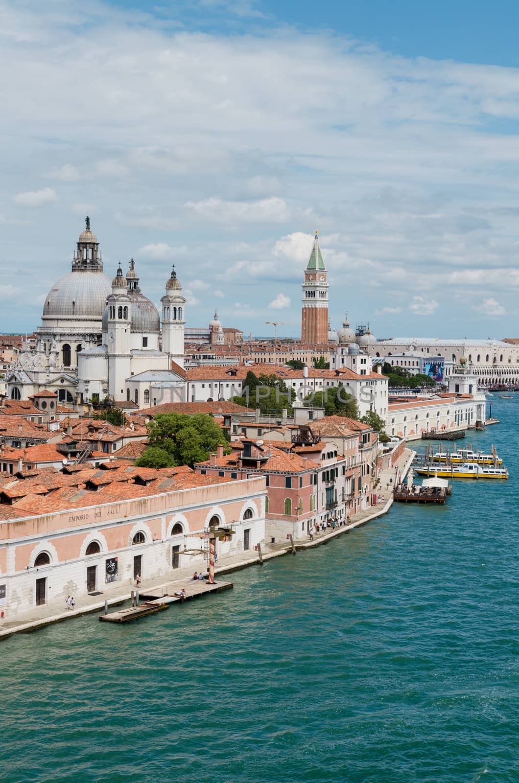 Scenic view of Venice cityscape, Venice, Italy. by HERRAEZ