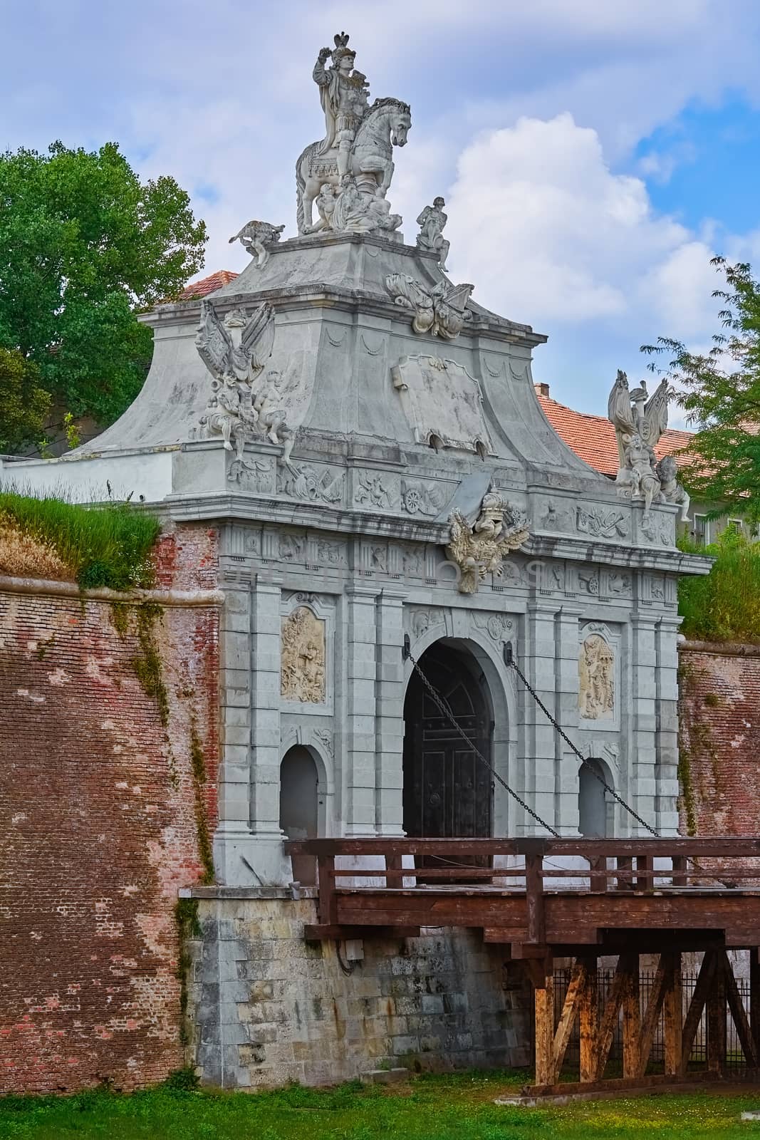 Entrance to the Fortress Alba Iulia, Romania