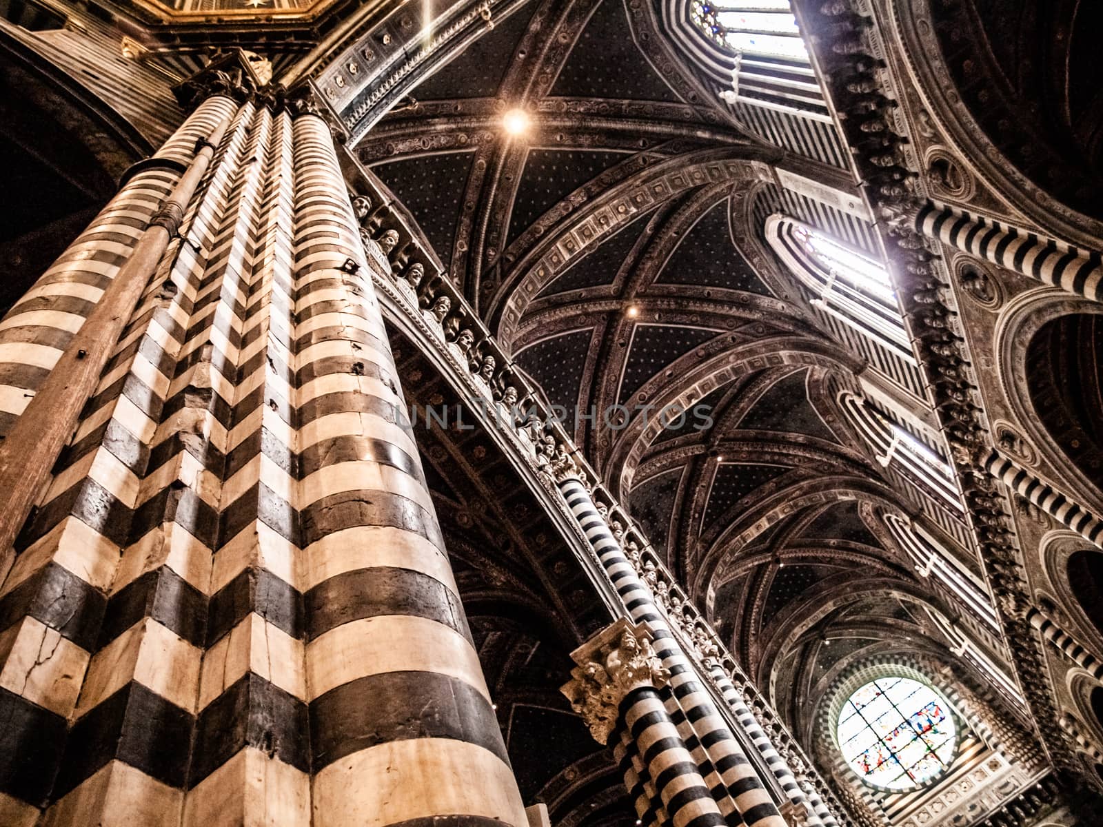 Interior of Santa Maria Assunta Cathedral, Siena, Italy. by pyty