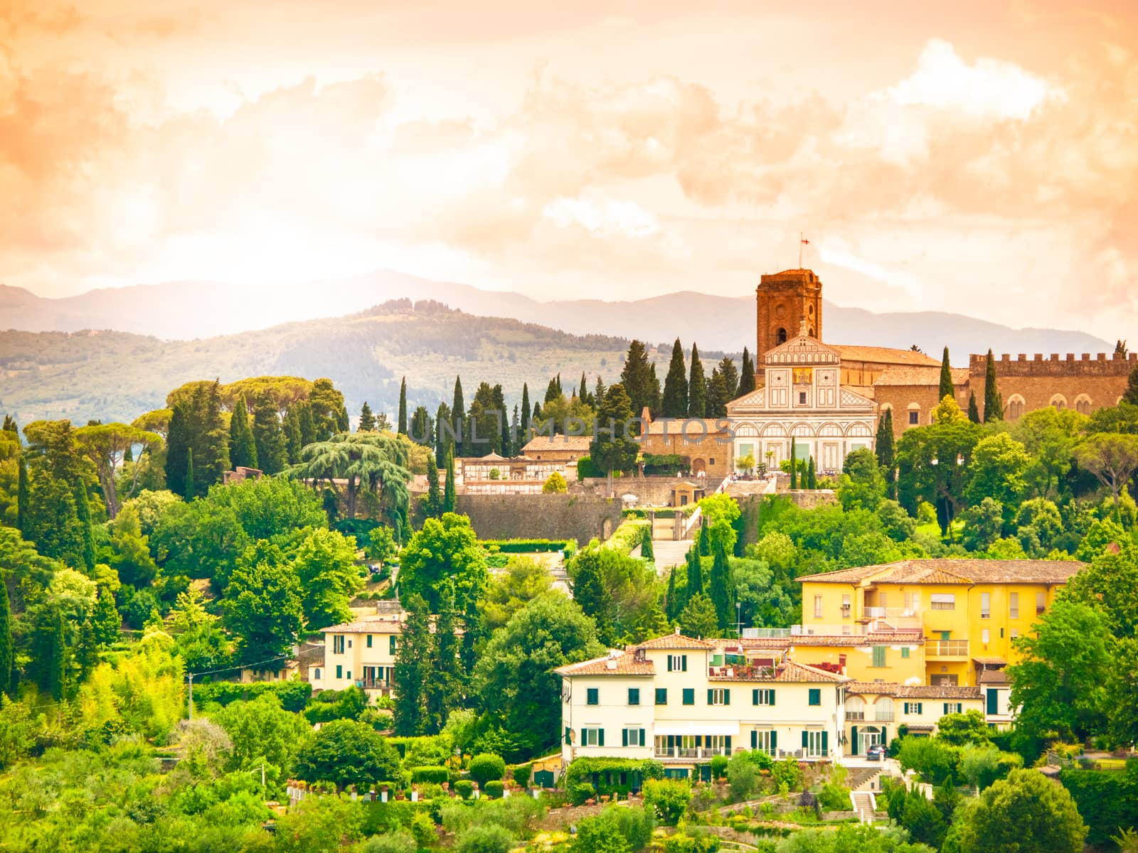 Basilica San Miniato al Monte in Florence, Tuscany, Italy by pyty