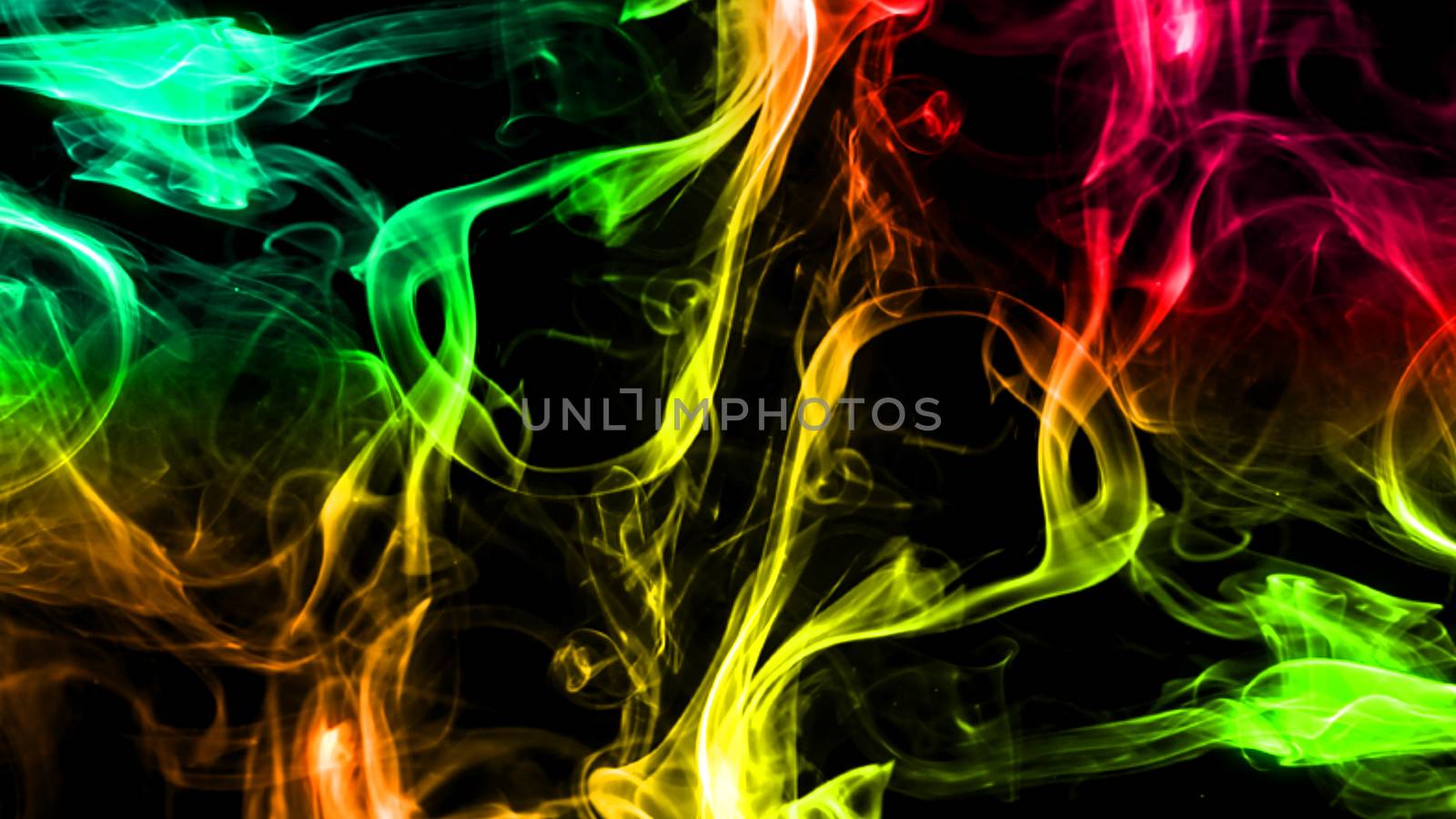 Colorful smoke on black background by nolimit046